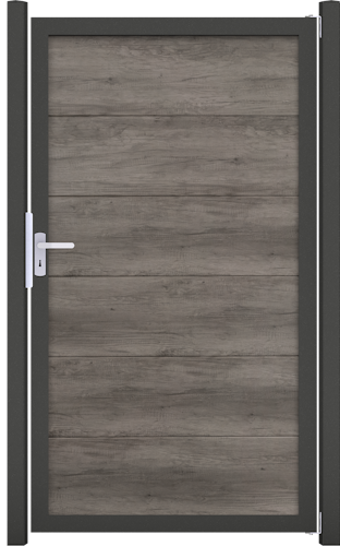 GroJa BasicLine Nova Einzeltor Universal Rahmen Alu Anthrazitgrau auf Maß