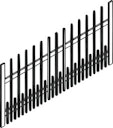 Vorschaubild OSMO ALU-Fence Square Anthrazit 89x184cm