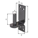 Vorschaubild Alberts® DURAVIS® Kloben auf Platte, Dorn 13mm, DII-Haken