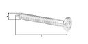 Vorschaubild Alberts® Ankernagel verzinkt ⌀4 mm Länge 40 mm in Hängebox verpackt à 50 St. 