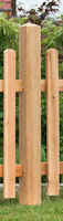 BM Serie TYP 194 Zaunpfosten, vierkant 90 x 90 mm, Lg. 90 cm, Lärche unbehandelt
