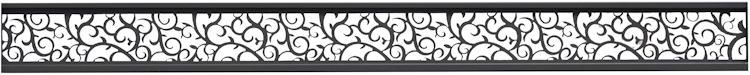 T&J ECOSTECK-Gitterfüllung Ranken ANTHRAZIT, 20 x 140 x 1800 mm Aluminium