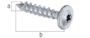 Vorschaubild Alberts® Holzschraube Speed ZnAl silber SxL ⌀7x40 mm Box à 4 St. 