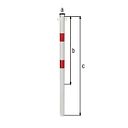Vorschaubild Alberts® Absperrpf. Standard SK weiß, mit zwei roten Ringen,z.Einb., Pf.⌀60 mm 782429