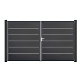 GroJa BasicLine Premium Doppeltor Rahmen Aluminium Anthrazitgrau 3000 x 1800 mm GroJa BasicLine Premium Doppeltor Rahmen Aluminium Anthrazitgrau 3000 x 1800 mmZubehörbild
