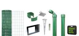 Alberts® Schweißgitter Fix-Clip Pro® Komplettset 10 / 25 Meter mit BodenhülseZubehörbild