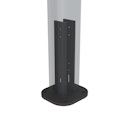Vorschaubild Fiberdeck BOSTON Pfostenanker L-20cm auf Platte 110x120mm RAL9005
