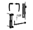 Vorschaubild Alberts® Zubehör-Set für Wellengitter-Tore bis 1500mm Höhe,anthr.-metallic 653842