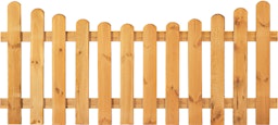 T&J HEIKO-Gartenzaun Unterbogen grün 180 x 80/65 cm Latten 20/90 mm, glatt; Riegel 28/70 mmZubehörbild