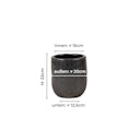 Vorschaubild Vosteen Design Blumentopf / Pflanzgefäß Terrakotta schwarz ø 20 cm x H 22 cm