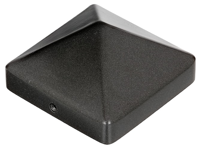 Alberts® Pfostenkappe für Holzpfosten hoch Aluguss anthr. kstbe. LxB 90x90 mm 