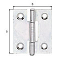 Vorschaubild Alberts® Scharnier, sendzimirverzinkt, LxB 31,5x25,8 mm 345365