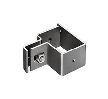Alberts® Endschelle für Vierkantpfosten,verzinkt,anthrazit Kst.b,für Pfosten 60x40mm 656904