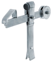 Alberts® Torfeststeller mit Wippe galv. blau verzinkt zum Einbetonieren BxH 300x240mm 