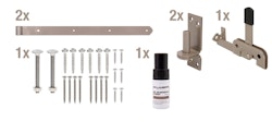 Alberts® Beschlagsortiment für Einzeltore DURAVIS® perlbeige