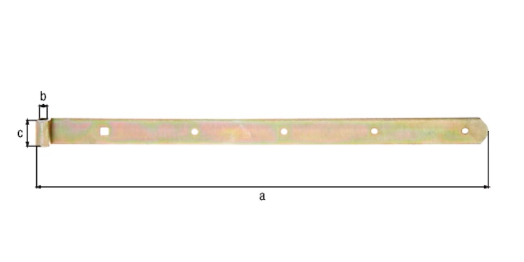 Alberts® Ladenband 500x30 mm ⌀10 mm gelbvz.