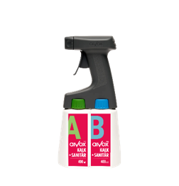 Arvox Pro Kalk + Sanitär 2-Komponenten-Reiniger Twin 2 x 0,4 L Set inkl. Twin Sprayer