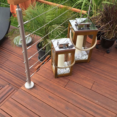 aMbooo Terrassendiele Bambus SELECT in Coffee