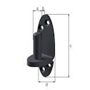 Vorschaubild Alberts® Kloben Ovado verz.,graphitgrau beschichtet Dorn ⌀16 mm 