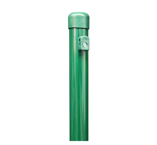 Alberts® Zaunpf.,zinkp.grün Kst.b.,Länge 1750mm,Pfostenst. ⌀38mm,Geflechth. 1250mm 613013