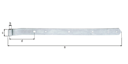 Vorschaubild Alberts® Ladenband, gekröpft, Abschl.abgerundet, verst.,gelb vz.,LxB 642x40 mm,Rolle⌀13mm 318406