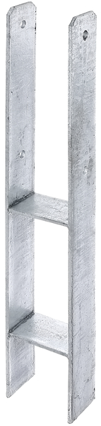 Alberts® H-Pfostenträger 300x60x6mm Gesamtlänge 600mm für verschiedene Pfostenstärken