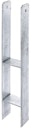 Vorschaubild Alberts® H-Pfostenträger 300x60x6mm Gesamtlänge 600mm für verschiedene Pfostenstärken