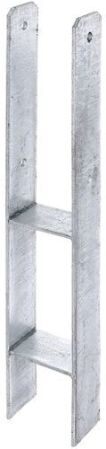 Alberts® H-Pfostenträger 300x60x6mm Gesamtlänge 600mm für verschiedene Pfostenstärken