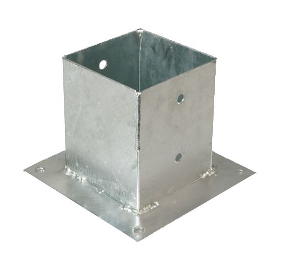 Alberts® Aufschraubhülse 150mm für verschiedene Pfostenstärken