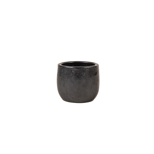 Vosteen Design Blumentopf / Pflanzgefäß Terrakotta schwarz ø 22 cm x H 19 cm