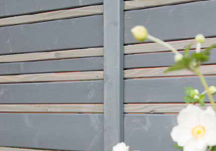 BM Serie TYP 223 Grundelement, 180 x 180cm, Fichte Basaltgrau/Hellgrau