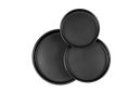Vorschaubild Wikholm form Design Untersetzer schwarz 3er Set ⌀ 19/23/28,5 cm