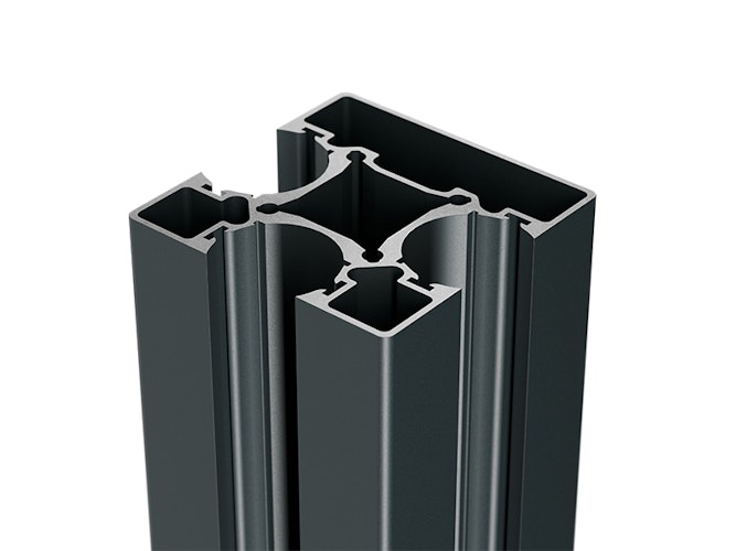 dz VIDUAL Steckzaun-Anfangs-/Endpfosten 90 x 90 mm mit Zubehör