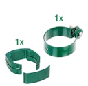 Vorschaubild Alberts® Zaunanschl.-Set f. WG, grün kstb.,f.Pfosten ⌀60 mm,f.Höhe 810-1530 mm 601942