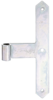 Alberts® Tor-Mittelband, Abschluss spitz, galvanisch verzinkt dickschichtpassiviert HxB 300x40 mm,Rolle ⌀16 mm 312909