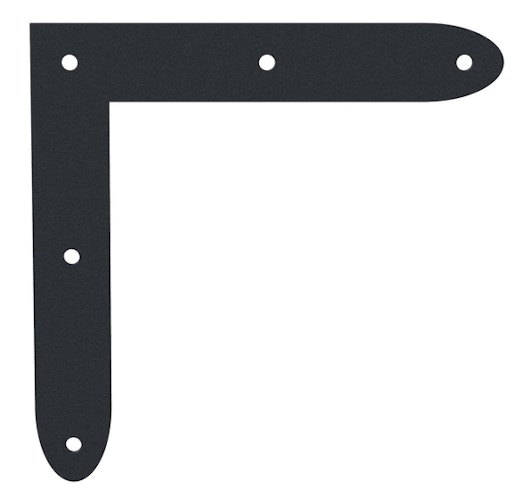 Alberts® Eckwinkel Ovado verz.,graphitgrau beschichtet 120 x 120 x 20 mm 