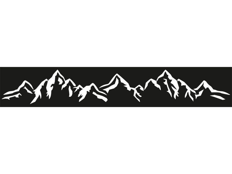dz VIDUAL Designblech Mountains - 4 x 260 x 1730 mm Anthrazitgrau RAL 7016