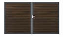 Vorschaubild GroJa Solid Rhombus Doppeltor Rahmen Aluminium Anthrazitgrau 3000 x 1800 mm