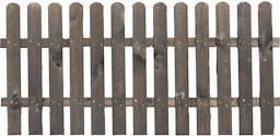 T&J BLACKLINE-Serie Vorgartenzaun, 180 x 85 cm, anthrazit lasiert, Staketen 16/90 mm, Riegel 22/70 mmZubehörbild