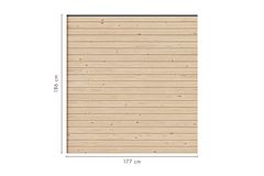 Karibu Sichtschutzzaun Blickdicht 1800 x 1860 mm Zubehörbild