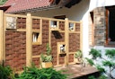 Vorschaubild T&J LABO-3D Weidengeflechtzaun 94x180 mit 1 Fenster oben