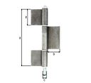 Vorschaubild Alberts® Konstruktionsband Typ KO8,dreit.,z.Anschweißen,Höhe 240mm