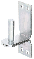 Alberts® Kloben ⌀10 mm auf Platte 90x30 mm galv.vz.