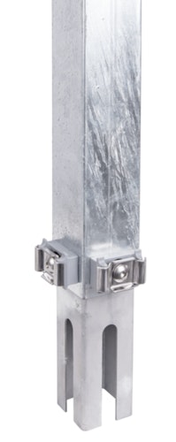 Alberts® Zaunerhöhung Erhard, feuerverzinkt, 800 / 60 x 60 mm 672744