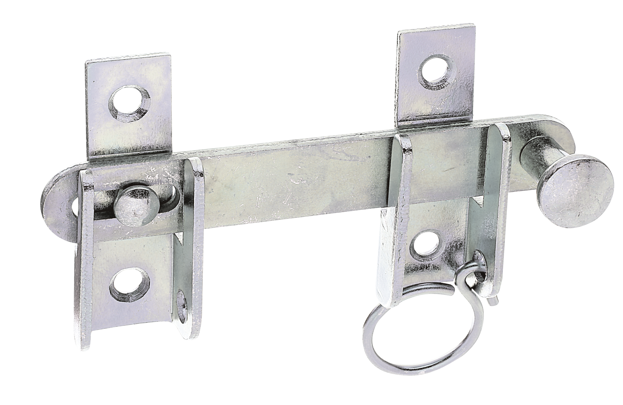 Alberts® Schlagladen-Überwurf, Feststell-Vorrichtung, galvanisch verzinkt dickschichtpassiviert, L 120mm,Platte18x65mm 314446