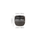 Vorschaubild Vosteen Design Blumentopf / Pflanzgefäß Terrakotta schwarz ø 37 cm x H 30 cm