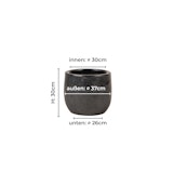 Vosteen Design Blumentopf / Pflanzgefäß Terrakotta schwarz ø 37 cm x H 30 cm Vosteen Design Blumentopf / Pflanzgefäß Terrakotta schwarz ø 37 cm x H 30 cmZubehörbild
