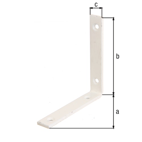 Alberts® Balkenwinkel weiß beschichtet 120x120x20 mm