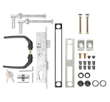 Alberts® Zubehör-Set für Wellengitter-Tore bis 1500mm Höhe,anthr.7016 653859