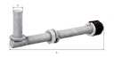 Vorschaubild Alberts® Kloben z.Durchschrauben,ein Paar,feuerverz.,Dornst.⌀16mm,Länge 190mm,Gew.M16 